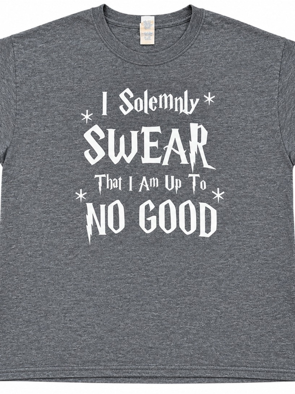 Gildan Heavy Cotton XL Gray Solemnly Swear Graphic Tee